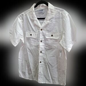 Old Navy Men's Linen Shirt Size Medium